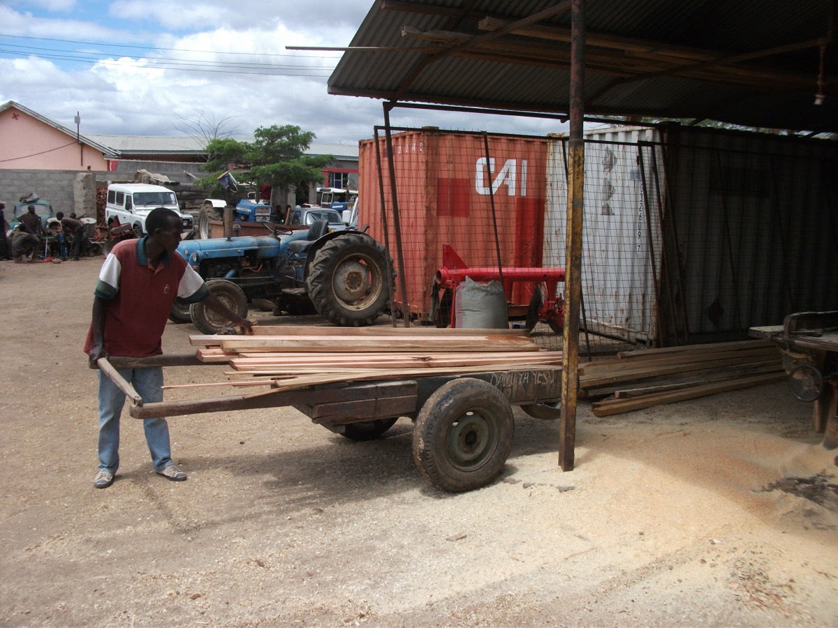 Wood materials and equipment yard