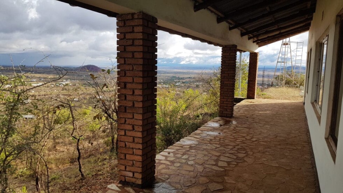 View from the east wing terrace